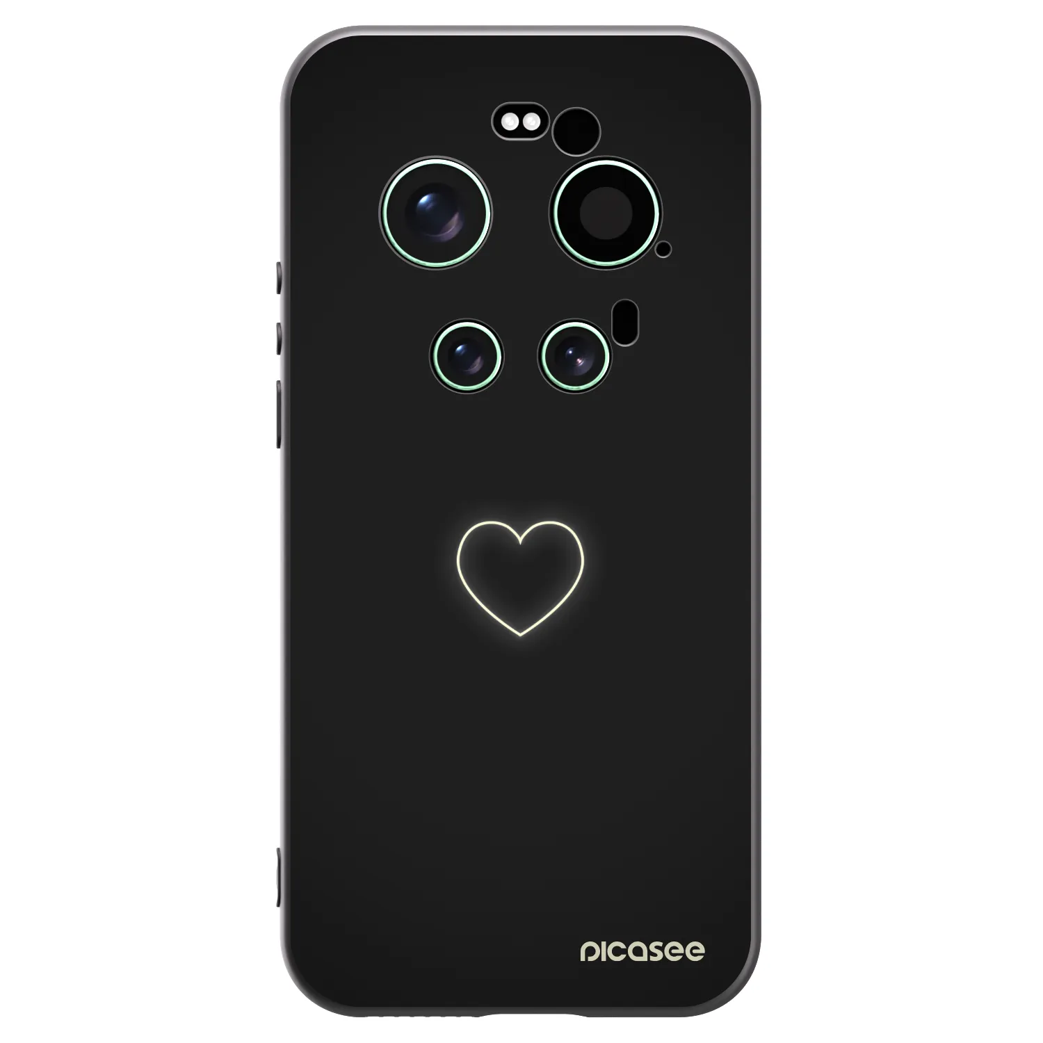 Picasee fekete szilikon tok az alábbi mobiltelefonokra Xiaomi 17 Ultra - Heart