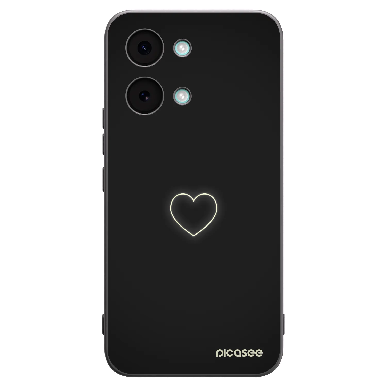 Picasee fekete szilikon tok az alábbi mobiltelefonokra Xiaomi Poco X8 Pro Max - Heart