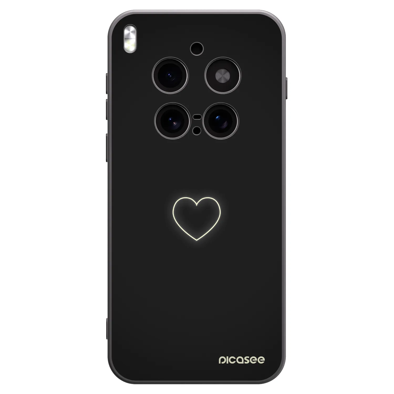Picasee fekete szilikon tok az alábbi mobiltelefonokra Vivo X300 Pro - Heart