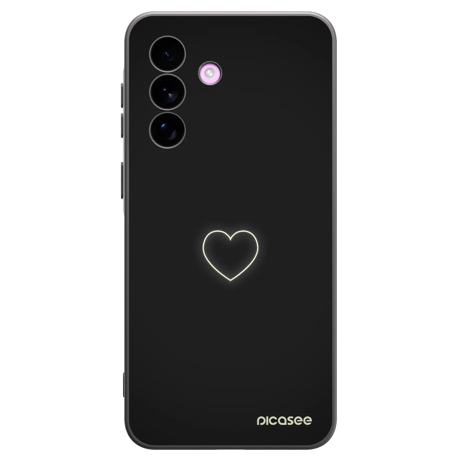 Picasee fekete szilikon tok az alábbi mobiltelefonokra Samsung Galaxy A57 5G - Heart