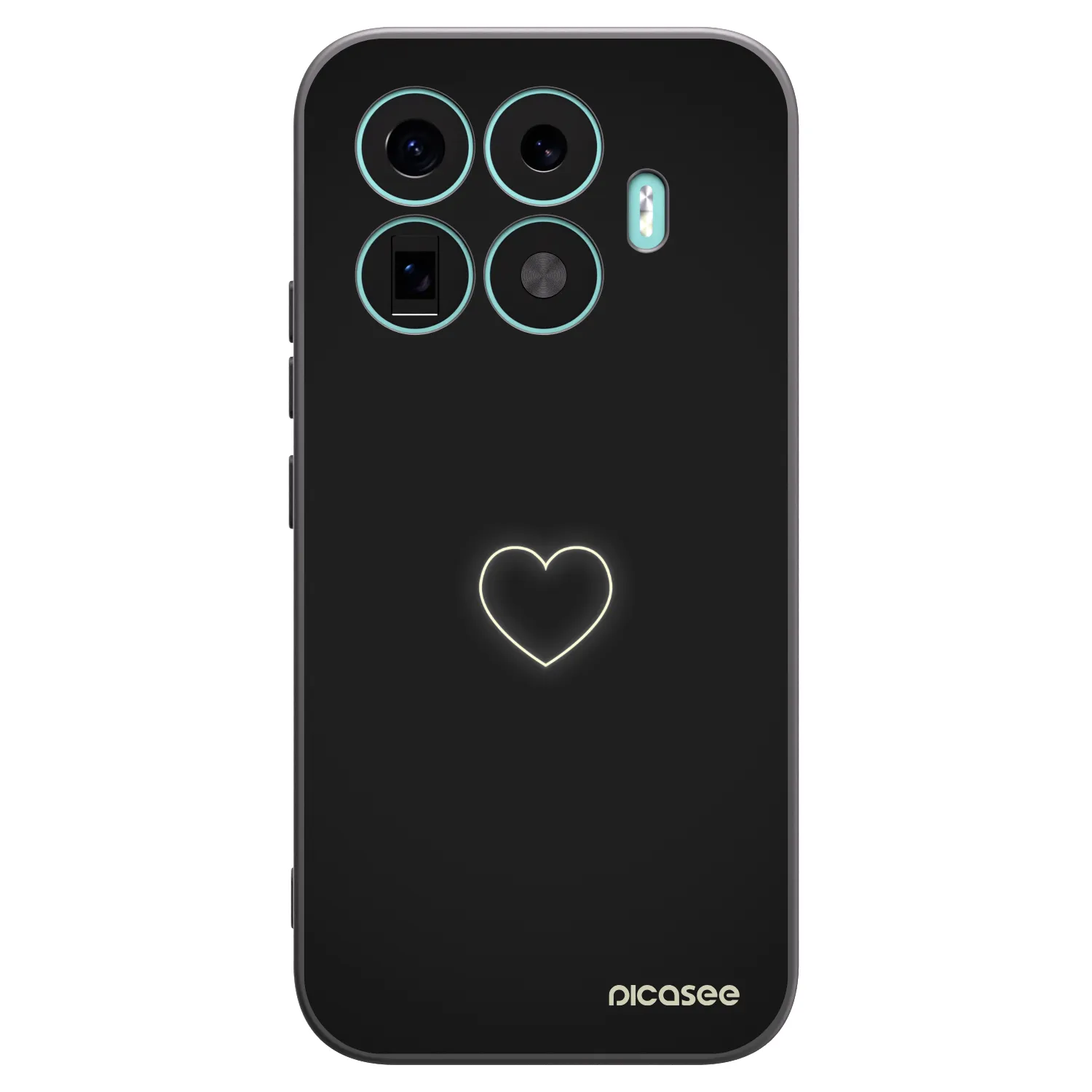 Picasee fekete szilikon tok az alábbi mobiltelefonokra Xiaomi 17T - Heart