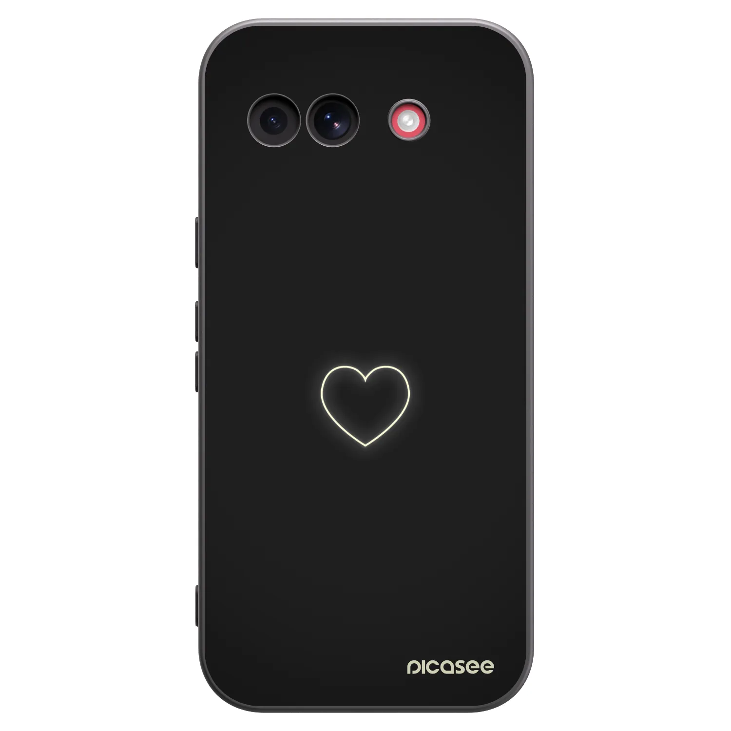 Picasee fekete szilikon tok az alábbi mobiltelefonokra Google Pixel 10a - Heart