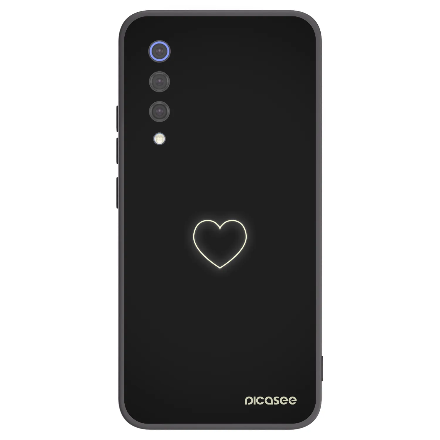 Picasee fekete szilikon tok az alábbi mobiltelefonokra Xiaomi Mi 9 SE - Heart
