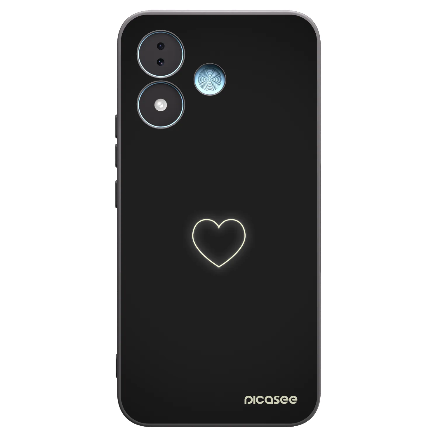Picasee fekete szilikon tok az alábbi mobiltelefonokra Xiaomi Redmi Note 17 5G - Heart