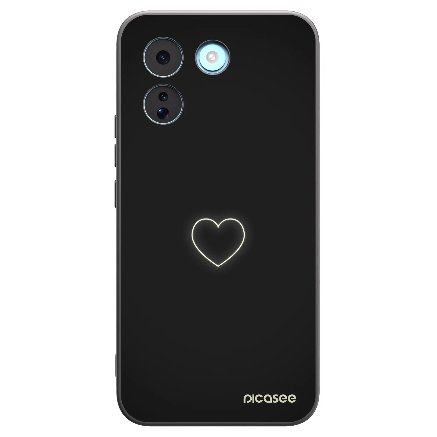 Picasee fekete szilikon tok az alábbi mobiltelefonokra Xiaomi Redmi Note 17 Pro MAX 5G - Heart