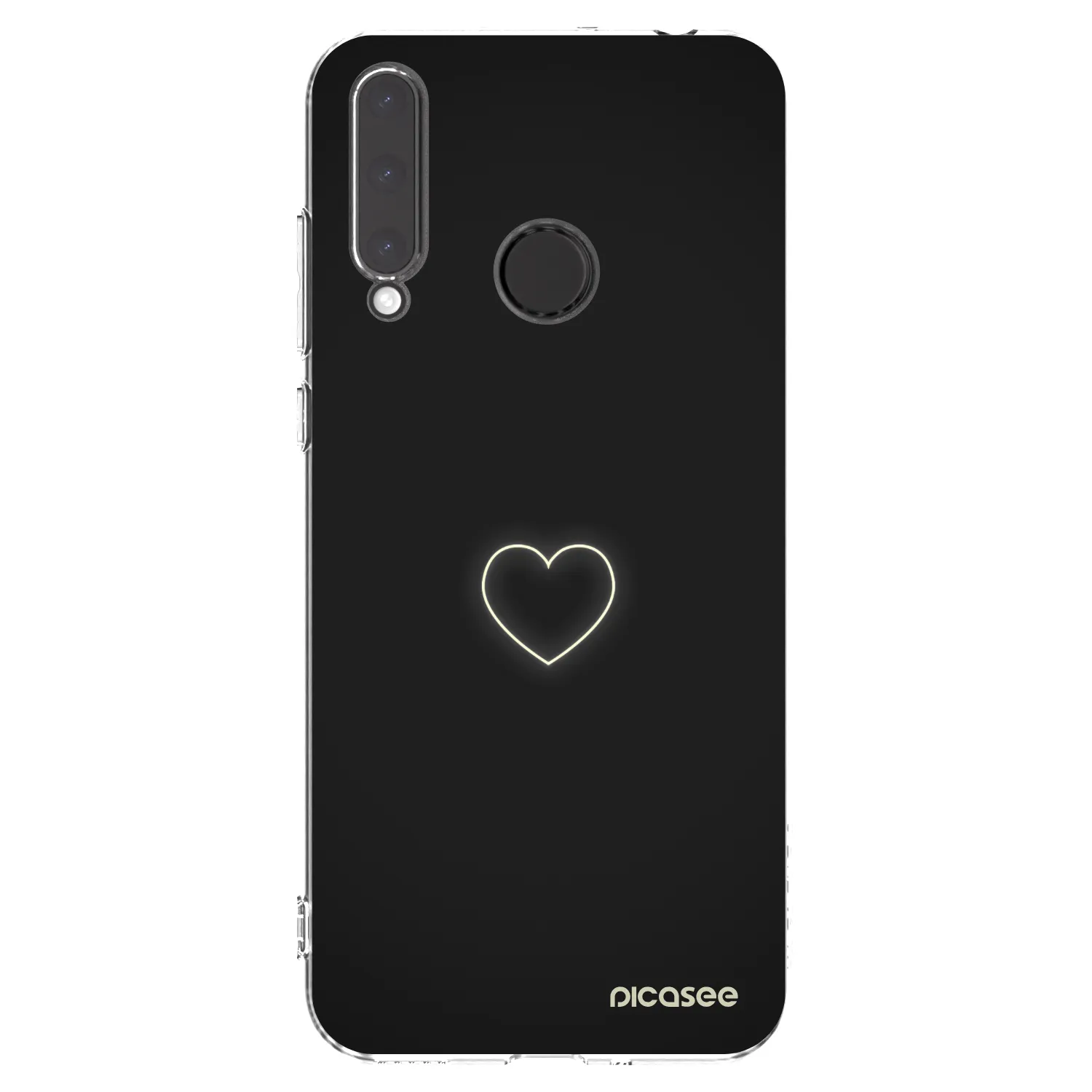 Picasee átlátszó szilikon tok az alábbi mobiltelefonokra Honor 20 Lite - Heart