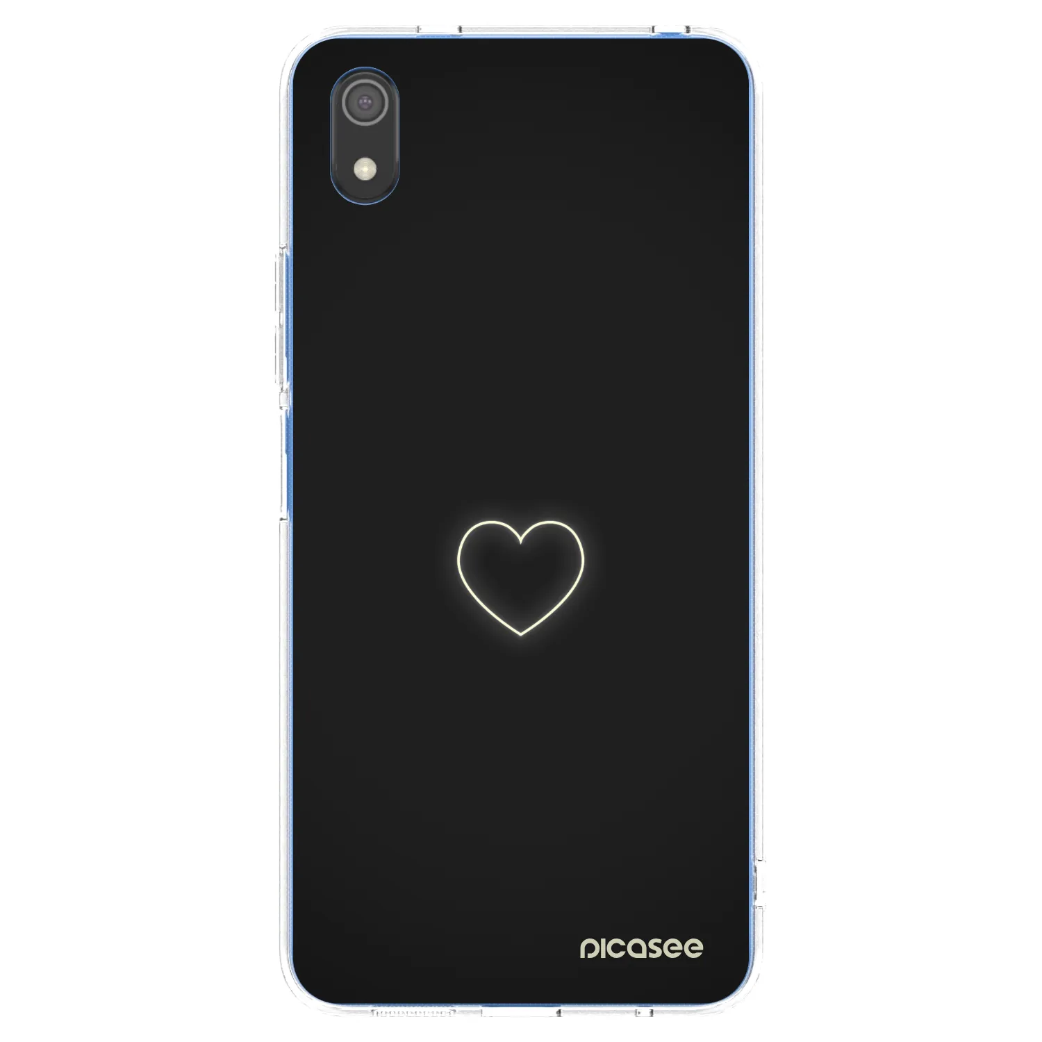 Picasee átlátszó szilikon tok az alábbi mobiltelefonokra Xiaomi Redmi 7A - Heart