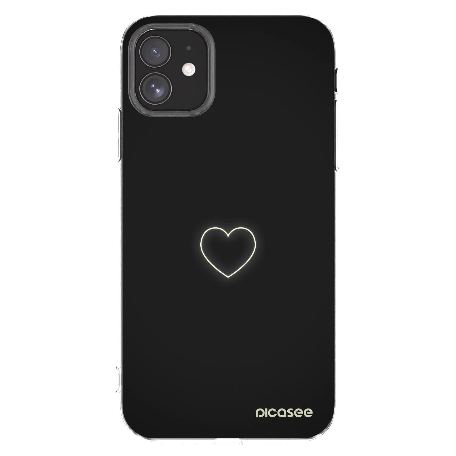 Picasee átlátszó szilikon tok az alábbi mobiltelefonokra Apple iPhone 11 - Heart