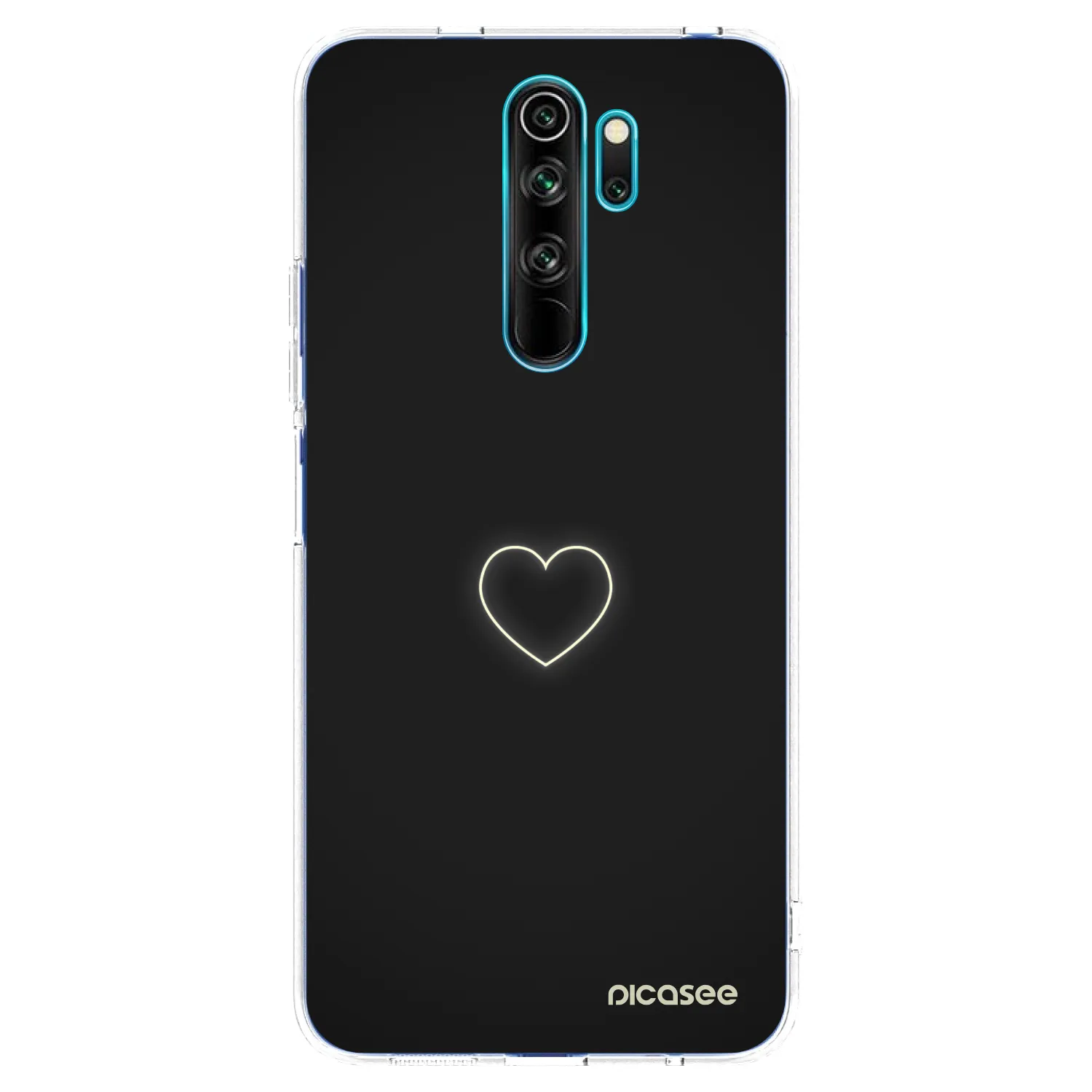 Picasee átlátszó szilikon tok az alábbi mobiltelefonokra Xiaomi Redmi Note 8 Pro - Heart