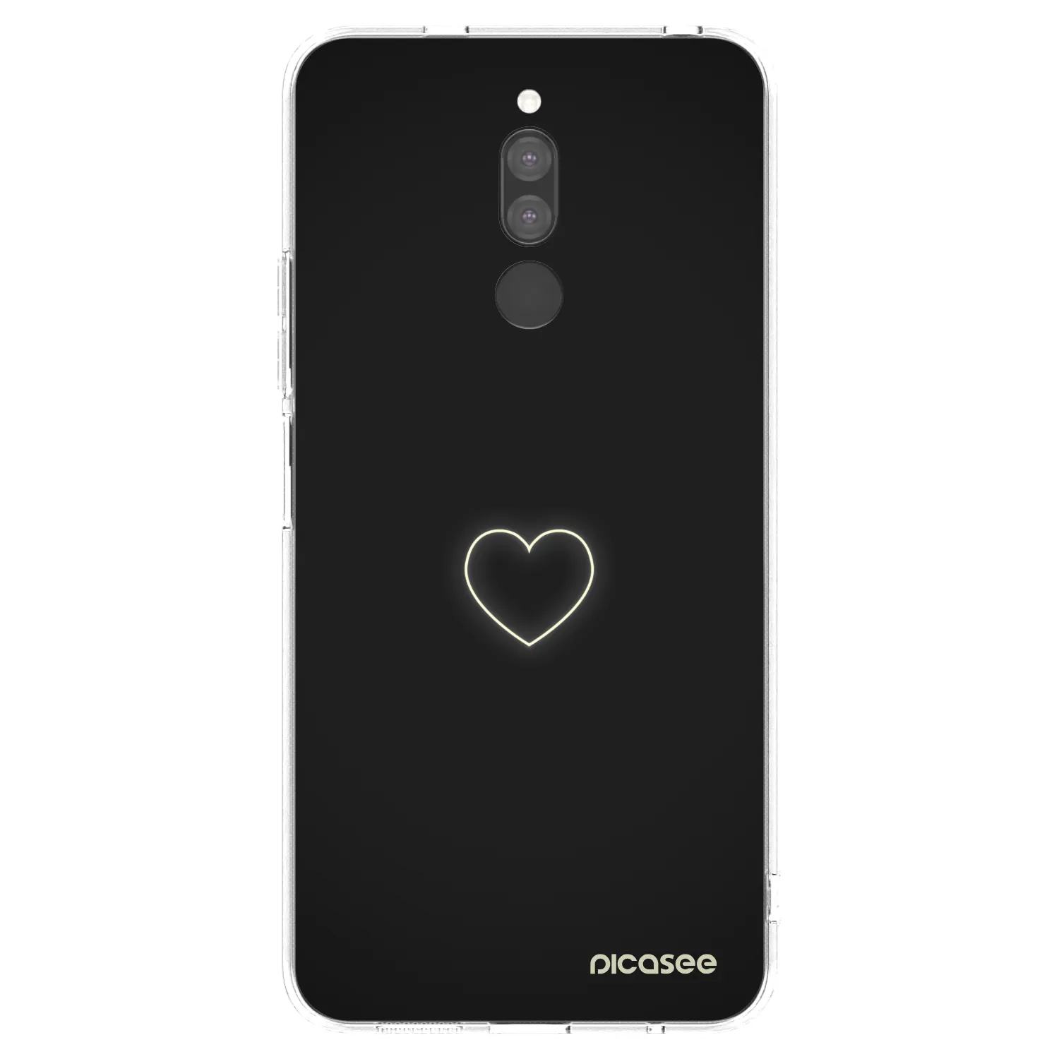 Picasee átlátszó szilikon tok az alábbi mobiltelefonokra Xiaomi Redmi 8 - Heart