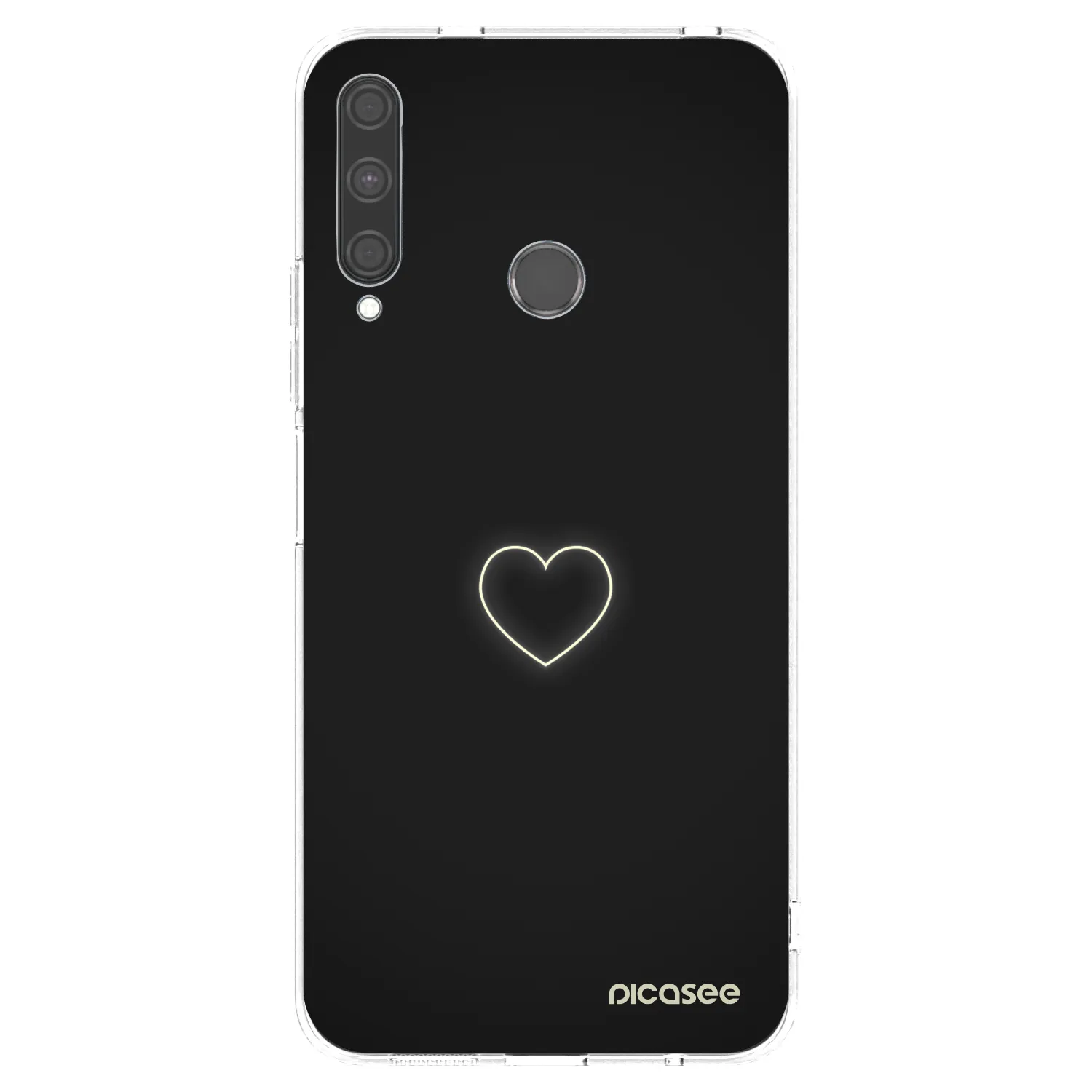 Picasee átlátszó szilikon tok az alábbi mobiltelefonokra Huawei P40 Lite E - Heart