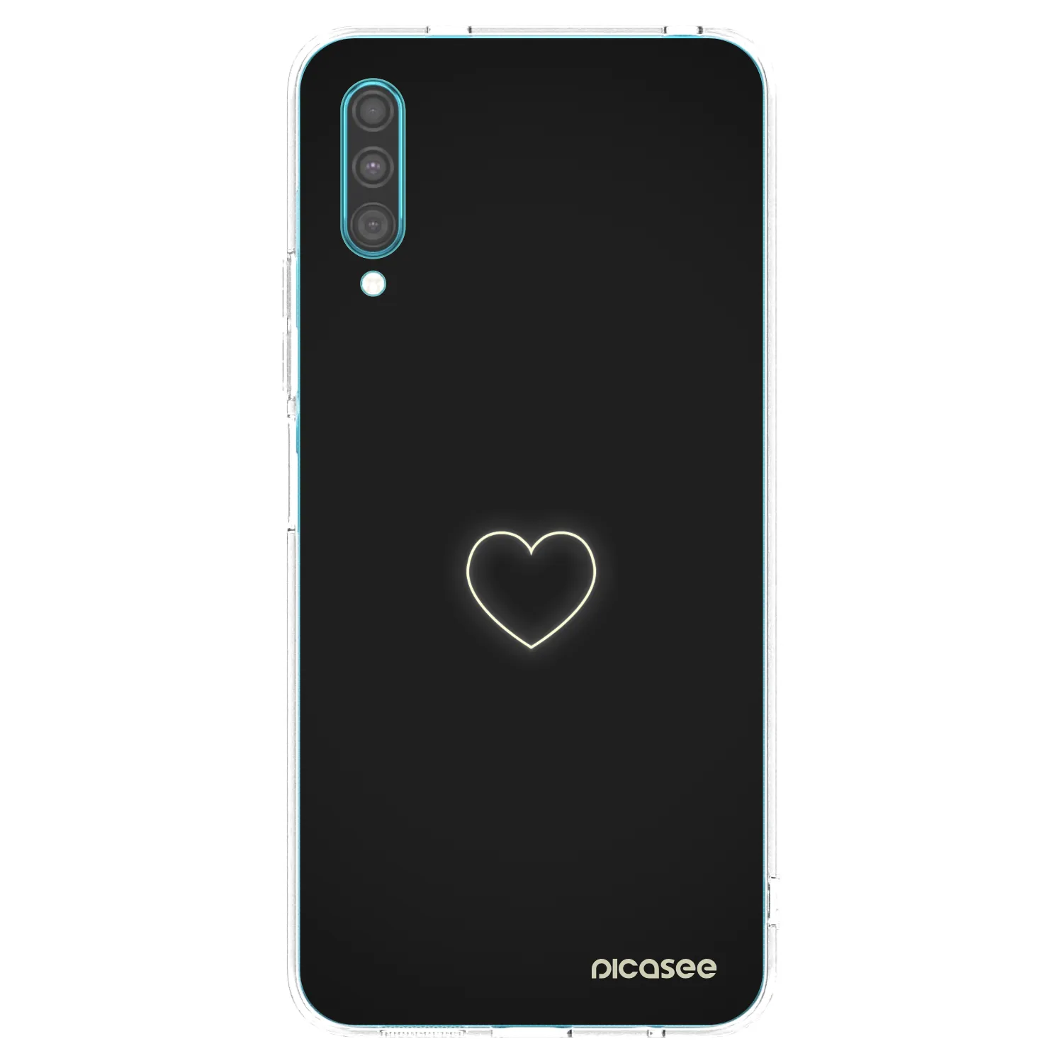Picasee átlátszó szilikon tok az alábbi mobiltelefonokra Samsung Galaxy A30s A307F - Heart