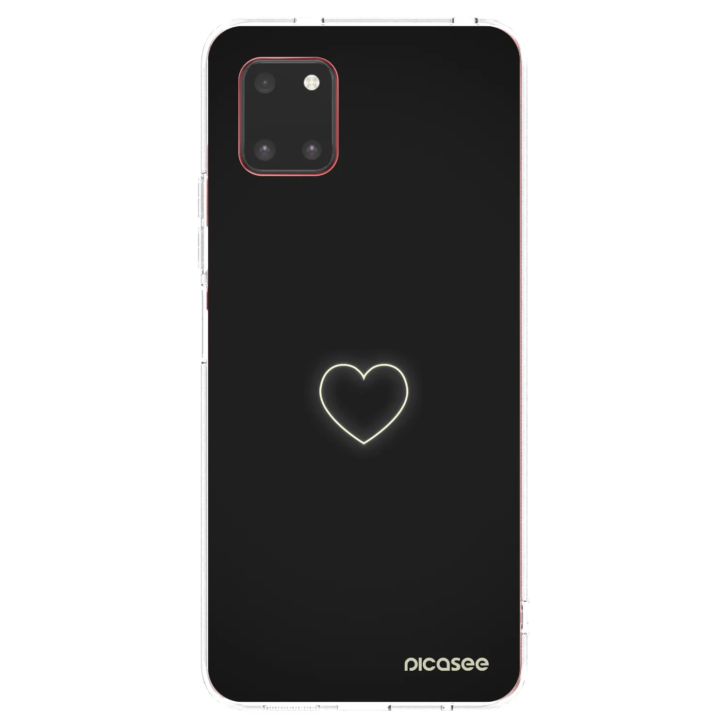 Picasee átlátszó szilikon tok az alábbi mobiltelefonokra Samsung Galaxy Note 10 Lite N770F - Heart