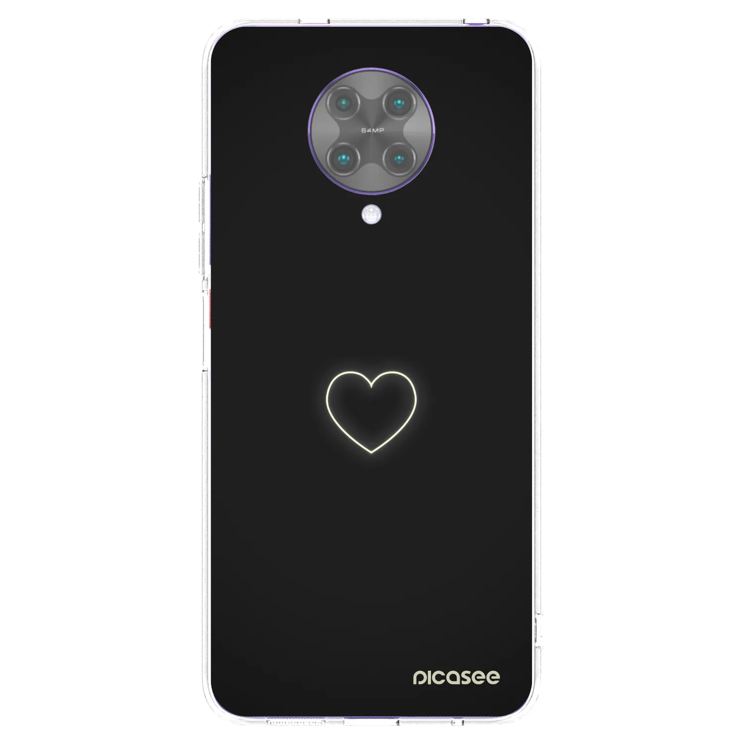 Picasee átlátszó szilikon tok az alábbi mobiltelefonokra Xiaomi Poco F2 Pro - Heart