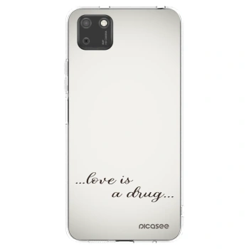 Picasee átlátszó szilikon tok az alábbi mobiltelefonokra Huawei Y5P - Love is a drug