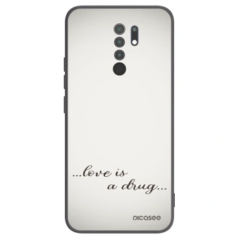 Picasee fekete szilikon tok az alábbi mobiltelefonokra Xiaomi Redmi 9 - Love is a drug