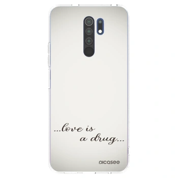 Picasee átlátszó szilikon tok az alábbi mobiltelefonokra Xiaomi Redmi 9 - Love is a drug