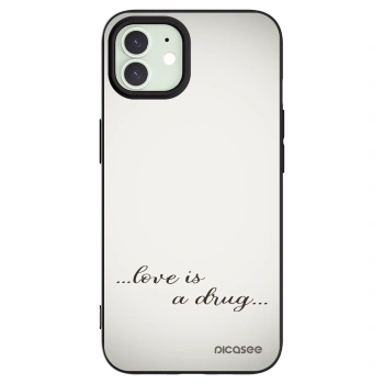 Picasee fekete szilikon tok az alábbi mobiltelefonokra Apple iPhone 12 Pro - Love is a drug