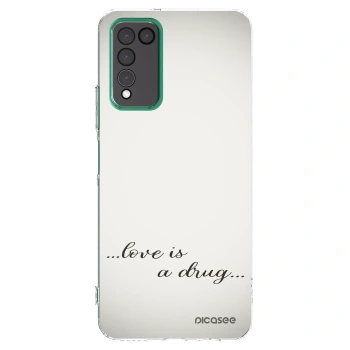 Picasee átlátszó szilikon tok az alábbi mobiltelefonokra Honor 10X Lite - Love is a drug