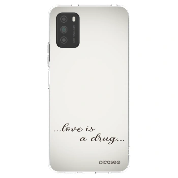 Picasee átlátszó szilikon tok az alábbi mobiltelefonokra Xiaomi Poco M3 - Love is a drug