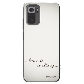 Picasee átlátszó szilikon tok az alábbi mobiltelefonokra Xiaomi Redmi Note 10 - Love is a drug