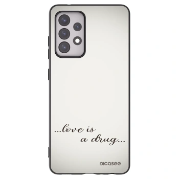 Picasee fekete szilikon tok az alábbi mobiltelefonokra Samsung Galaxy A52 5G A525F - Love is a drug