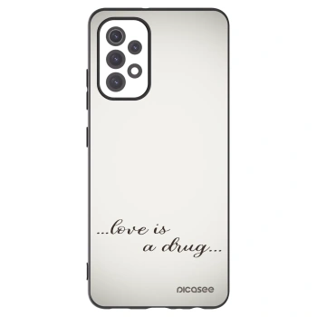 Picasee fekete szilikon tok az alábbi mobiltelefonokra Samsung Galaxy A32 5G A326B - Love is a drug