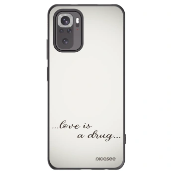 Picasee fekete szilikon tok az alábbi mobiltelefonokra Xiaomi Redmi Note 10S - Love is a drug