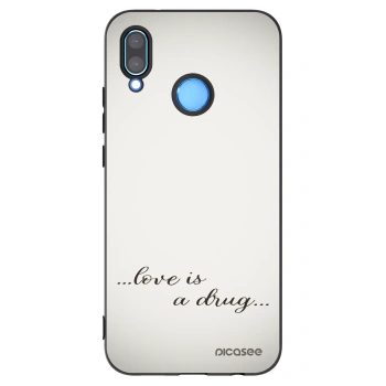Picasee fekete szilikon tok az alábbi mobiltelefonokra Huawei P20 Lite - Love is a drug