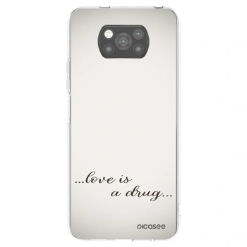 Picasee fekete szilikon tok az alábbi mobiltelefonokra Xiaomi Poco X3 Pro - Love is a drug