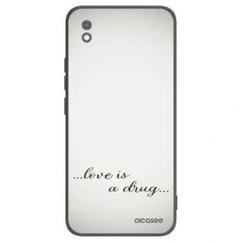 Picasee fekete szilikon tok az alábbi mobiltelefonokra Xiaomi Redmi 9AT - Love is a drug