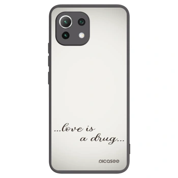 Picasee fekete szilikon tok az alábbi mobiltelefonokra Xiaomi Mi 11 Lite - Love is a drug