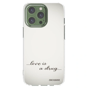Picasee átlátszó szilikon tok az alábbi mobiltelefonokra Apple iPhone 13 Pro - Love is a drug