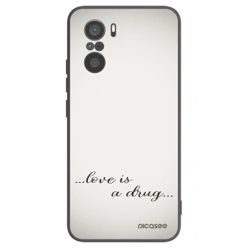 Picasee fekete szilikon tok az alábbi mobiltelefonokra Xiaomi Poco F3 - Love is a drug