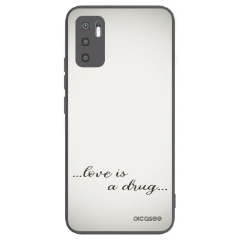 Picasee fekete szilikon tok az alábbi mobiltelefonokra Xiaomi Redmi Note 10 5G - Love is a drug