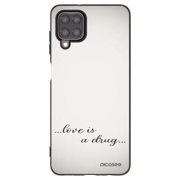 Picasee fekete szilikon tok az alábbi mobiltelefonokra Samsung Galaxy M12 M127F - Love is a drug