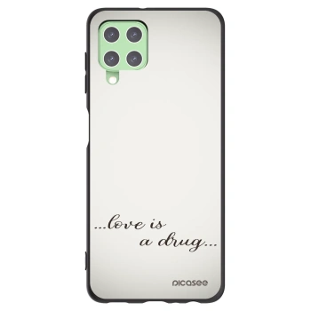 Picasee fekete szilikon tok az alábbi mobiltelefonokra Samsung Galaxy A22 A225F 4G - Love is a drug