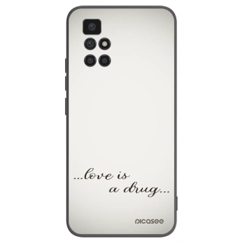 Picasee fekete szilikon tok az alábbi mobiltelefonokra Xiaomi Redmi 10 - Love is a drug