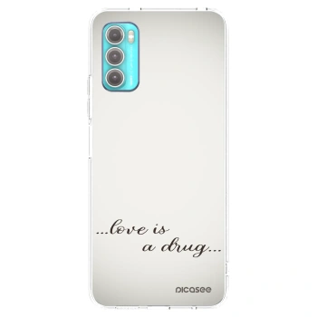 Picasee átlátszó szilikon tok az alábbi mobiltelefonokra Motorola Moto G60 - Love is a drug