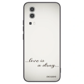 Picasee fekete szilikon tok az alábbi mobiltelefonokra Vivo Y72 5G - Love is a drug