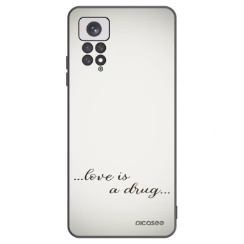 Picasee fekete szilikon tok az alábbi mobiltelefonokra Xiaomi Redmi Note 11 - Love is a drug
