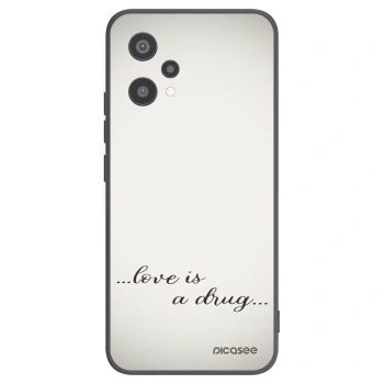 Picasee fekete szilikon tok az alábbi mobiltelefonokra Realme 9 Pro 5G - Love is a drug