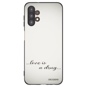Picasee fekete szilikon tok az alábbi mobiltelefonokra Samsung Galaxy A13 4G A135 - Love is a drug