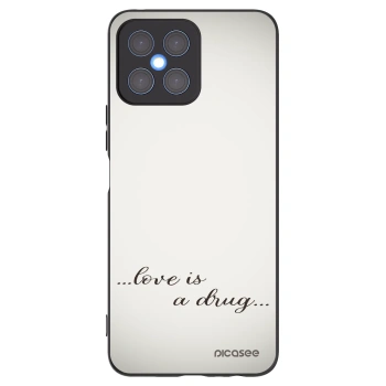 Picasee fekete szilikon tok az alábbi mobiltelefonokra Honor X8 4G - Love is a drug