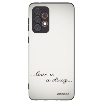 Picasee fekete szilikon tok az alábbi mobiltelefonokra Samsung Galaxy A33 5G A336 - Love is a drug