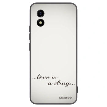 Picasee fekete szilikon tok az alábbi mobiltelefonokra Vivo Y01 - Love is a drug