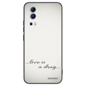 Picasee fekete szilikon tok az alábbi mobiltelefonokra Vivo Y52 5G - Love is a drug