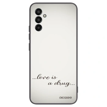 Picasee fekete szilikon tok az alábbi mobiltelefonokra Samsung Galaxy M13 M135F - Love is a drug