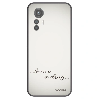 Picasee fekete szilikon tok az alábbi mobiltelefonokra Xiaomi 12 Lite - Love is a drug