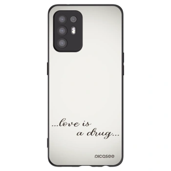 Picasee fekete szilikon tok az alábbi mobiltelefonokra OPPO A94 5G - Love is a drug